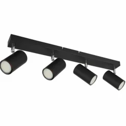 Luminaires Globo Lighting Spots Et Projecteurs|Plafonnier Globo ROBBY Noir, 4 lumières