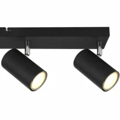 Luminaires Globo Lighting Spots Et Projecteurs|Plafonnier Globo ROBBY Noir, 4 lumières