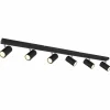 Luminaires Globo Lighting Spots Et Projecteurs|Plafonnier Globo ROBBY Noir, 6 lumières