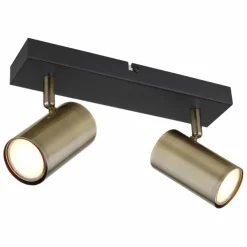 Luminaires Globo Lighting Spots Et Projecteurs|Plafonnier Globo ROBBY Noir, 2 lumières