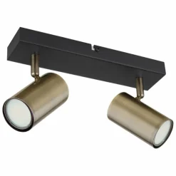 Luminaires Globo Lighting Spots Et Projecteurs|Plafonnier Globo ROBBY Noir, 2 lumières