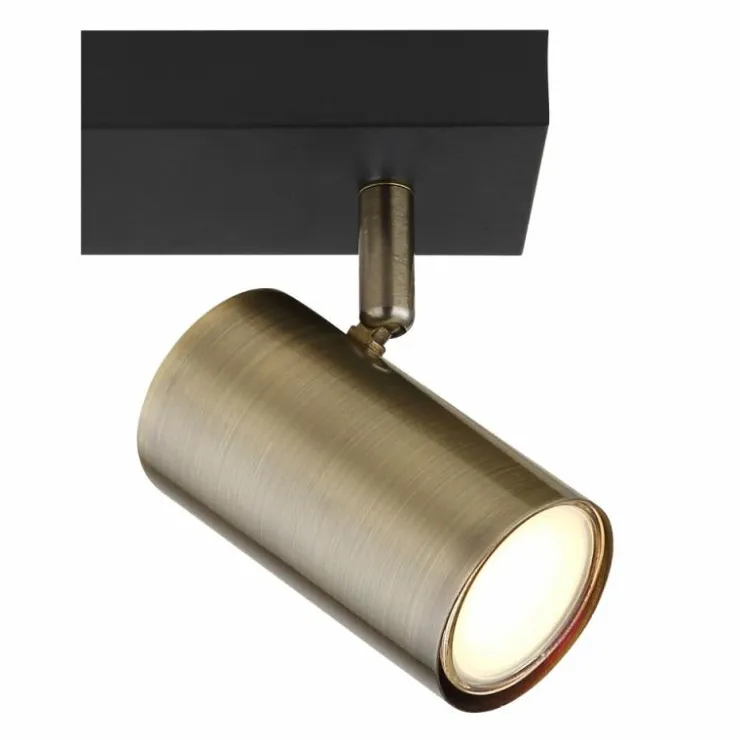 Luminaires Globo Lighting Spots Et Projecteurs|Plafonnier Globo ROBBY Noir, 2 lumières