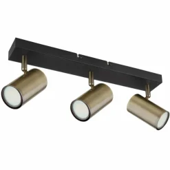 Luminaires Globo Lighting Spots Et Projecteurs|Plafonnier Globo ROBBY Noir, 3 lumières