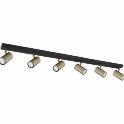 Luminaires Globo Lighting Spots Et Projecteurs|Plafonnier Globo ROBBY Noir, 6 lumières