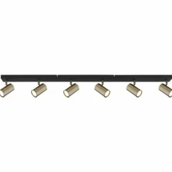 Luminaires Globo Lighting Spots Et Projecteurs|Plafonnier Globo ROBBY Noir, 6 lumières