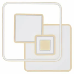 Luminaires Globo Lighting Éclairage Led|Plafonnier Globo RODERICK LED Blanc, 1 lumière, Télécommandes