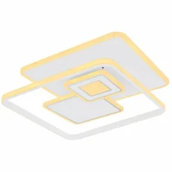 Luminaires Globo Lighting Éclairage Led|Plafonnier Globo RODERICK LED Blanc, 1 lumière, Télécommandes