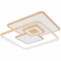 Luminaires Globo Lighting Éclairage Led|Plafonnier Globo RODERICK LED Blanc, 1 lumière, Télécommandes