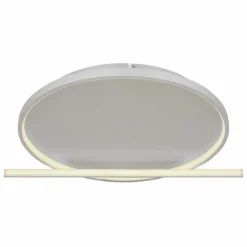 Luminaires Globo Lighting Éclairage Led|Plafonnier Globo RONDA LED Gris, 1 lumière, Télécommandes