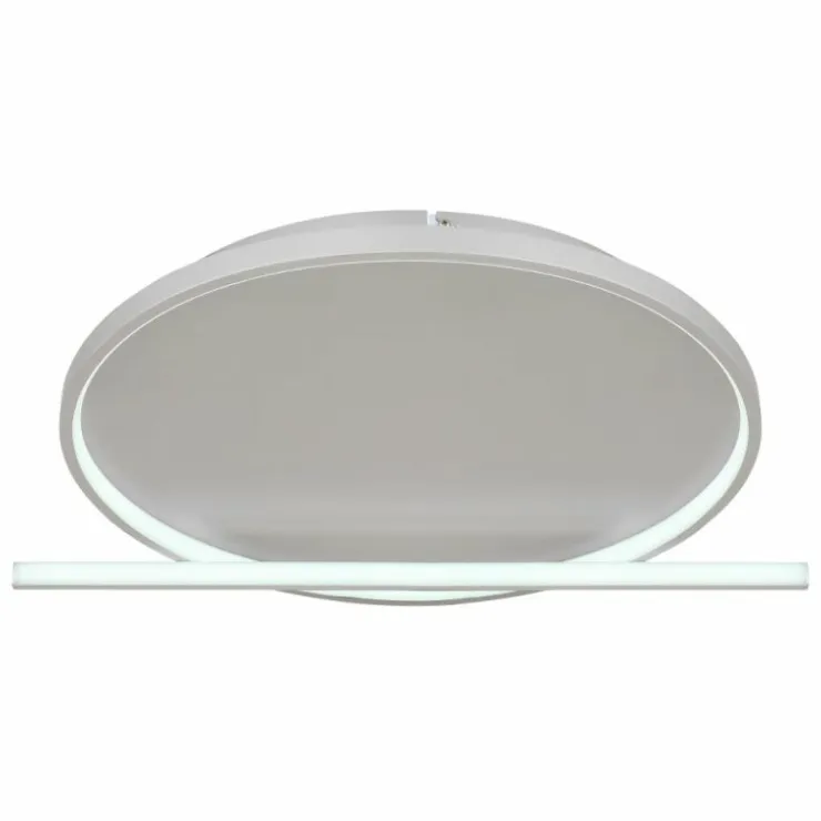Luminaires Globo Lighting Éclairage Led|Plafonnier Globo RONDA LED Gris, 1 lumière, Télécommandes