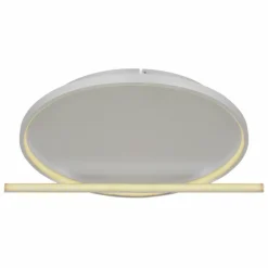 Luminaires Globo Lighting Éclairage Led|Plafonnier Globo RONDA LED Gris, 1 lumière, Télécommandes
