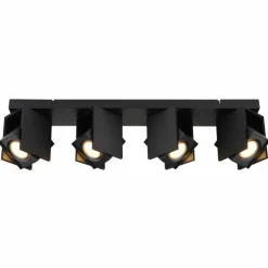 Luminaires Globo Lighting Spots Et Projecteurs|Plafonnier Globo RORY Noir, 4 lumières