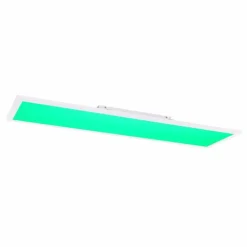 Plafonnier Globo ROSI LED Blanc, 1 lumière, Télécommandes, Changeur de couleurs