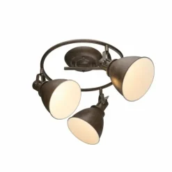 Luminaires Globo Lighting Spots Et Projecteurs|Plafonnier Globo Rouille, 3 lumières