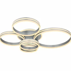 Luminaires Globo Lighting Éclairage Led|Plafonnier Globo RUBIO LED Gris, 1 lumière, Télécommandes