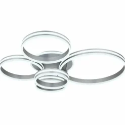 Luminaires Globo Lighting Éclairage Led|Plafonnier Globo RUBIO LED Gris, 1 lumière, Télécommandes