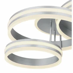 Luminaires Globo Lighting Éclairage Led|Plafonnier Globo RUBIO LED Gris, 1 lumière, Télécommandes