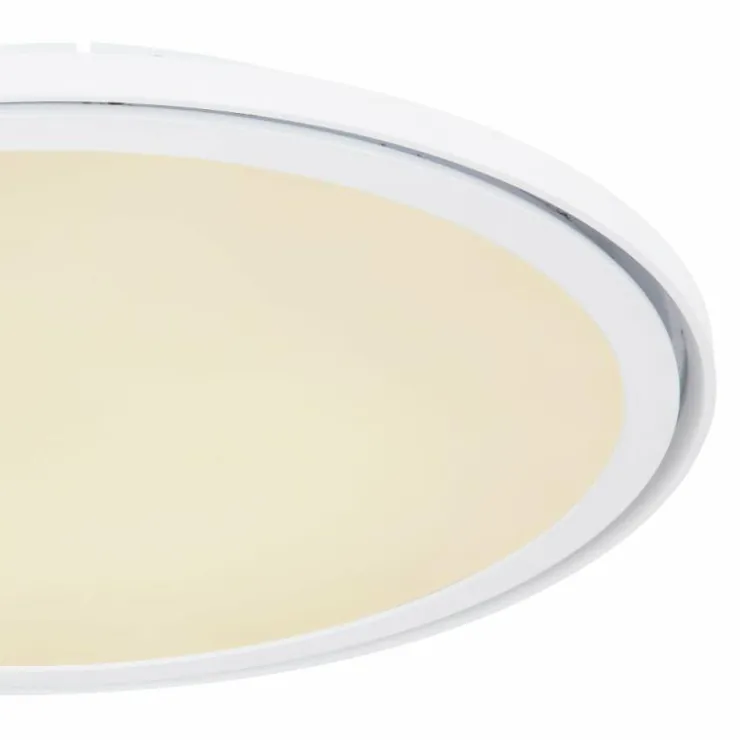 Luminaires Globo Lighting Éclairage Led|Plafonnier Globo SAMU LED Blanc, 1 lumière, Télécommandes, Changeur de couleurs