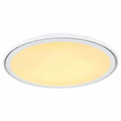 Luminaires Globo Lighting Éclairage Led|Plafonnier Globo SAMU LED Blanc, 1 lumière, Télécommandes, Changeur de couleurs