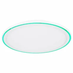 Luminaires Globo Lighting Éclairage Led|Plafonnier Globo SAMU LED Blanc, 1 lumière, Télécommandes, Changeur de couleurs
