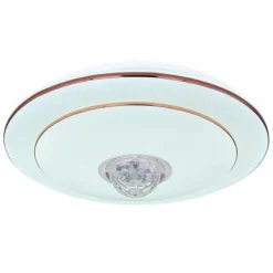 Plafonnier Globo SANTINA LED Blanc, 1 lumière, Télécommandes