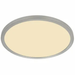 Luminaires Globo Lighting Éclairage Led|Plafonnier Globo SAPANA LED Nickel mat, Blanc, 1 lumière