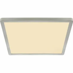 Luminaires Globo Lighting Éclairage Led|Plafonnier Globo SAPANA LED Nickel mat, Blanc, 1 lumière