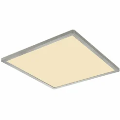 Luminaires Globo Lighting Éclairage Led|Plafonnier Globo SAPANA LED Nickel mat, Blanc, 1 lumière