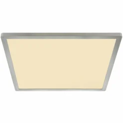 Luminaires Globo Lighting Éclairage Led|Plafonnier Globo SAPANA LED Nickel mat, Blanc, 1 lumière