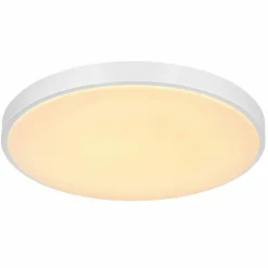 Luminaires Globo Lighting Éclairage Led|Plafonnier Globo SONNY LED Argenté, Blanc, 1 lumière, Télécommandes