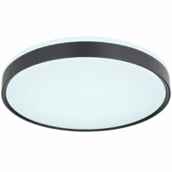 Luminaires Globo Lighting Éclairage Led|Plafonnier Globo SONNY LED Noir, Blanc, 1 lumière, Télécommandes