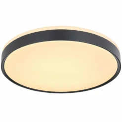 Luminaires Globo Lighting Éclairage Led|Plafonnier Globo SONNY LED Noir, Blanc, 1 lumière, Télécommandes