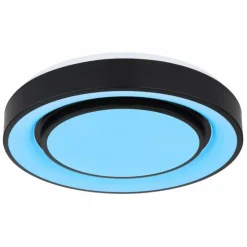 Luminaires Globo Lighting Éclairage Led|Plafonnier Globo SULLY LED Noir, 1 lumière, Télécommandes, Changeur de couleurs