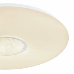 Luminaires Globo Lighting Éclairage Led|Plafonnier Globo SULLY LED Blanc, 1 lumière, Télécommandes, Changeur de couleurs