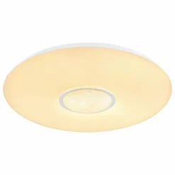 Luminaires Globo Lighting Éclairage Led|Plafonnier Globo SULLY LED Blanc, 1 lumière, Télécommandes, Changeur de couleurs