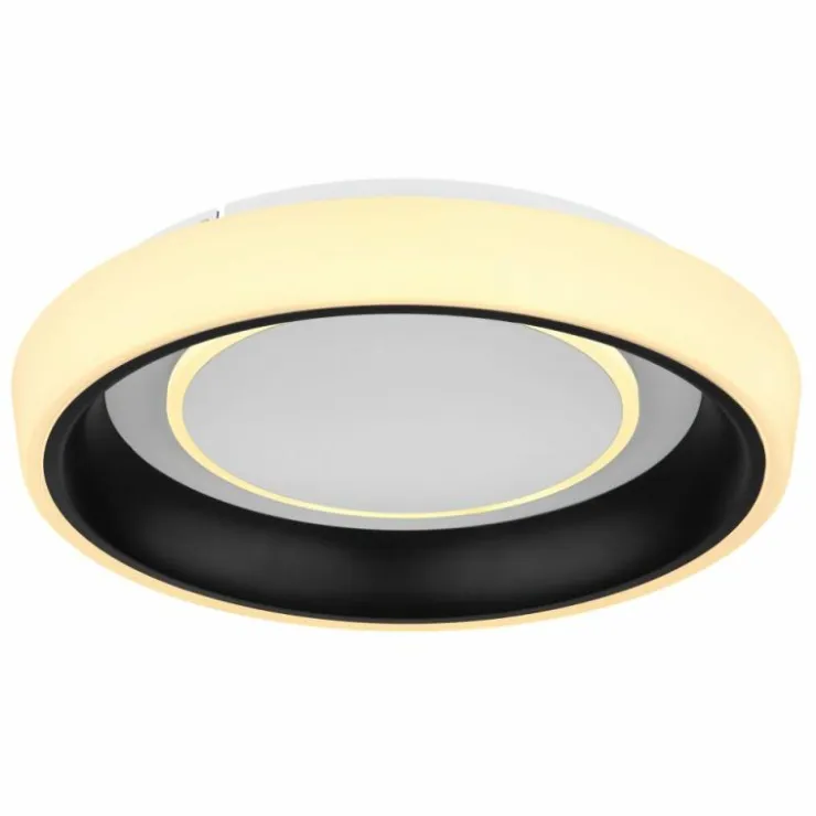Luminaires Globo Lighting Éclairage Led|Plafonnier Globo TABANO LED Noir, 1 lumière, Télécommandes