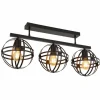 Luminaires Globo Lighting Plafonniers|Plafonnier Globo TAMARA Noir, 3 lumières
