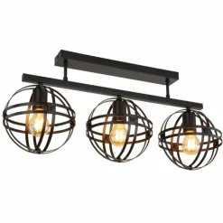 Luminaires Globo Lighting Plafonniers|Plafonnier Globo TAMARA Noir, 3 lumières