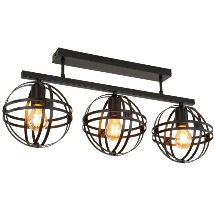 Luminaires Globo Lighting Plafonniers|Plafonnier Globo TAMARA Noir, 3 lumières