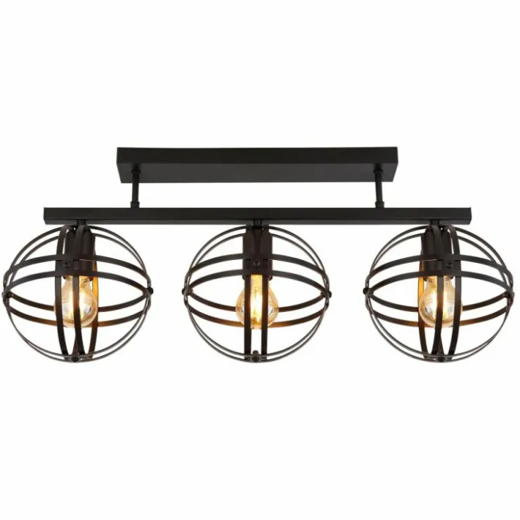 Luminaires Globo Lighting Plafonniers|Plafonnier Globo TAMARA Noir, 3 lumières