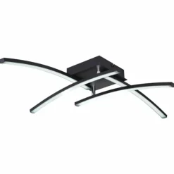 Luminaires Globo Lighting Éclairage Led|Plafonnier Globo TANSY I LED Noir, 1 lumière