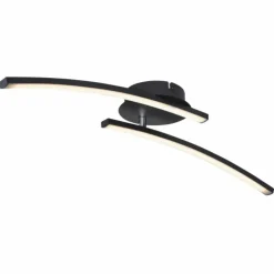 Luminaires Globo Lighting Éclairage Led|Plafonnier Globo TANSY LED Noir, 1 lumière