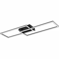 Luminaires Globo Lighting Éclairage Led|Plafonnier Globo TATJANA LED Noir, 1 lumière, Télécommandes