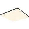 Plafonnier Globo ULLY LED Noir, 1 lumière, Télécommandes