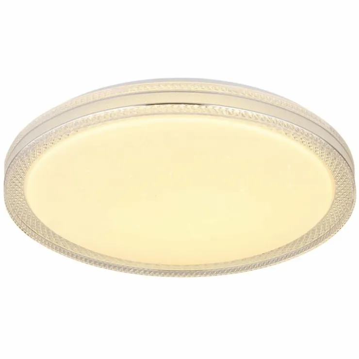 Luminaires Globo Lighting Éclairage Led|Plafonnier Globo VELENO LED Transparent, Blanc, 1 lumière