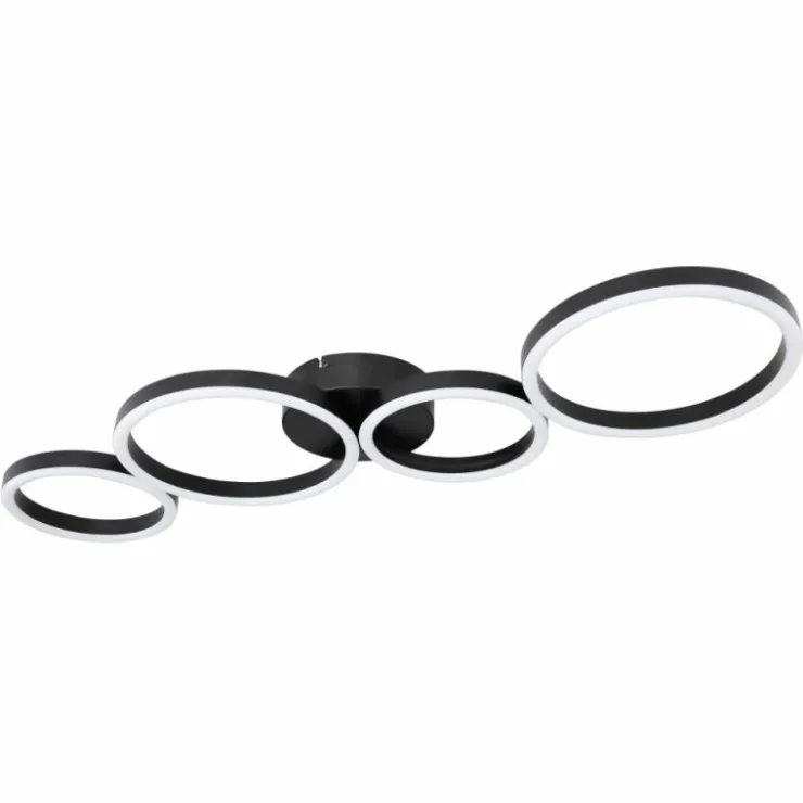 Luminaires Globo Lighting Éclairage Led|Plafonnier Globo VENOSA LED Noir, 1 lumière