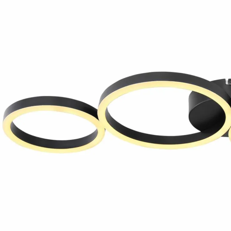 Luminaires Globo Lighting Éclairage Led|Plafonnier Globo VENOSA LED Noir, 1 lumière