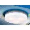 Plafonnier Globo VRANOS Acier inoxydable, Argenté, Blanc, 3 lumières