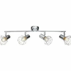 Luminaires Globo Lighting Plafonniers|Plafonnier Globo XARA Chrome, 4 lumières