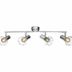 Luminaires Globo Lighting Plafonniers|Plafonnier Globo XARA Chrome, 4 lumières